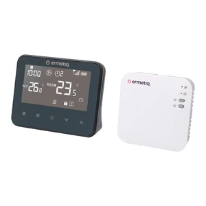 SZOBATERMOSZTÁT ERMETIQ Vezeték nélküli Digitális WIFI programozható Fekete TA-WT20W