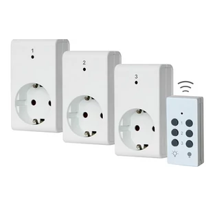 LED GAO távirányítós dugalj 3aljzat+ 1távirányító 0773H