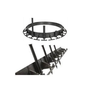Kert Ágyásszegély OBRB45 alacsony Fekete 1025/75/45mm