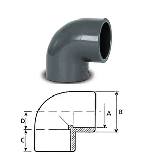 Medence PVC Könyök D50