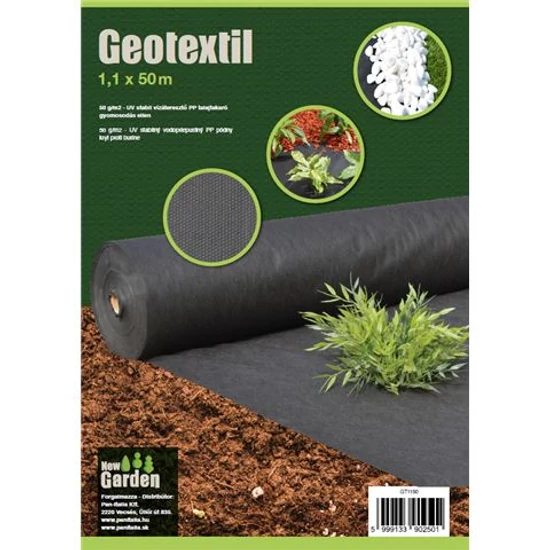 Kert GEOTEXTÍLIA 1,1x50m 50gr/nm Fekete