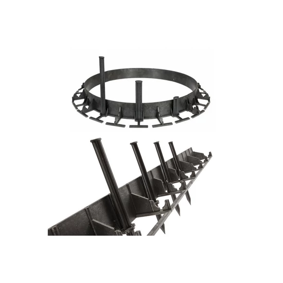 Kert Ágyásszegély OBRB45 alacsony Fekete 1025/75/45mm