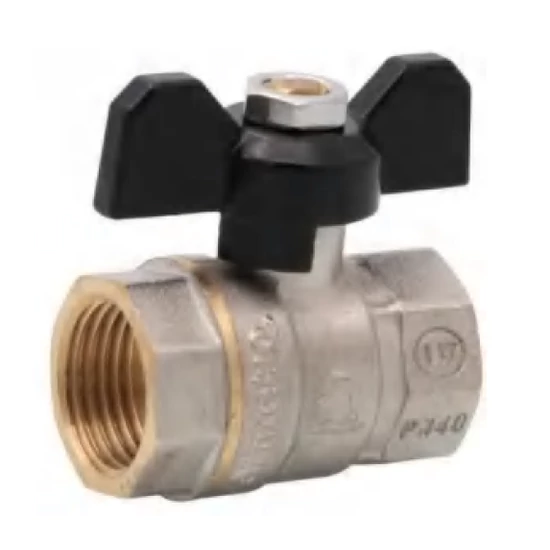 Sárgaréz golyóscsap pillangó kar 3/4"BB
