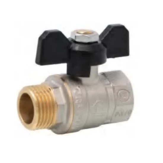 Sárgaréz golyóscsap pillangó kar 1/2"KB FIX