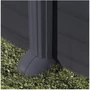 Kép 3/4 - GRE fémpalástos ovális medence 610 x 375 x 132cm méretben, grafit színű, szűrőrendszer nélkül	